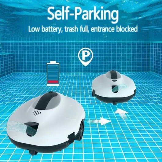 Robot Poolreiniger Blossom PC2332 Kabellos Auto-Parken 130 Min 80 m²