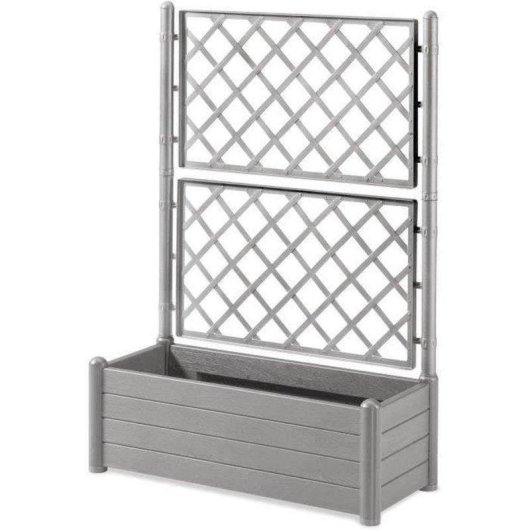 Pflanzkübel Stefanplast Italia 100 x 43 x 142 cm Grau Steinoptik Holzdekor