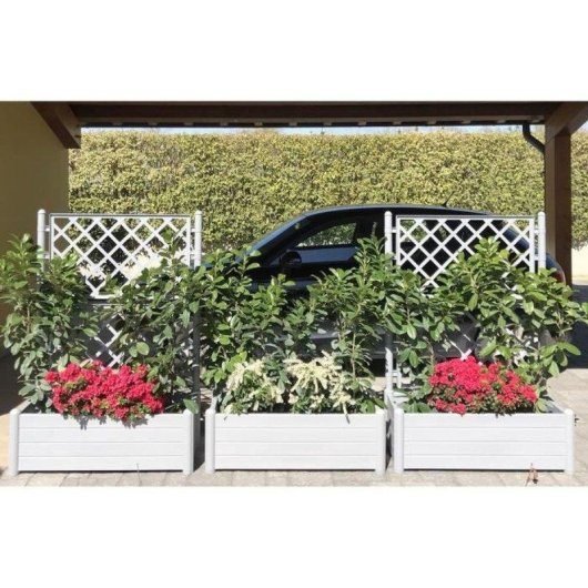 Cassetto da Giardino Rettangolare Esterno Stefanplast Italia Grigio Pietra Effetto Legno 100x43x142 cm 80 L