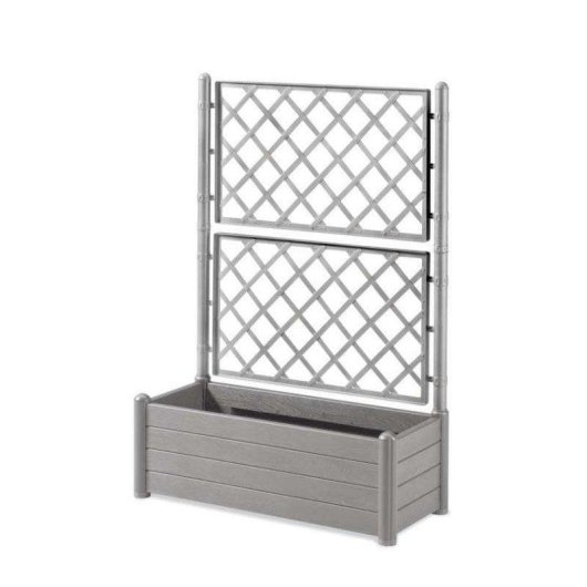 Pflanzkübel Stefanplast Italia 100 x 43 x 142 cm Grau Steinoptik Holzdekor