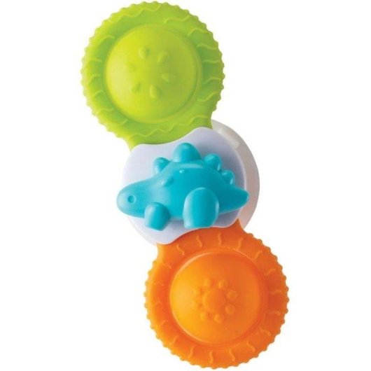 Infantino 3 Fidgets Banho Silicone Ventosas Bebé 4 Meses Multicolor