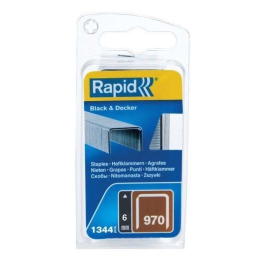 Grappe Rapid 970 6 mm Acciaio Galvanizzato - 1344 Pezzi per Grapatrice Manuale