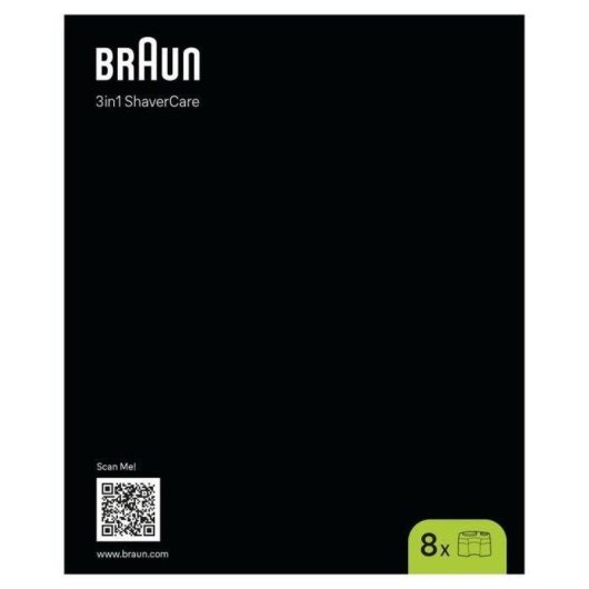 Cartuccia di pulizia Braun CCR8 ShaverCare 3 in 1 Pack 8 Limone