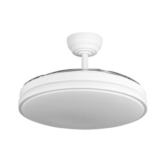 Ventilateur de plafond avec lumière Yatek Rubia 60W 107cm Pales Rétractables 6 Vitesses Télécommande Moteur Silencieux