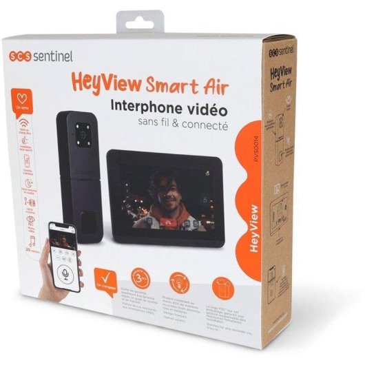Video-Türsprechanlage WiFi SCS SENTINEL Heyview Bildschirm 7” 1024x600 Nachtsicht
