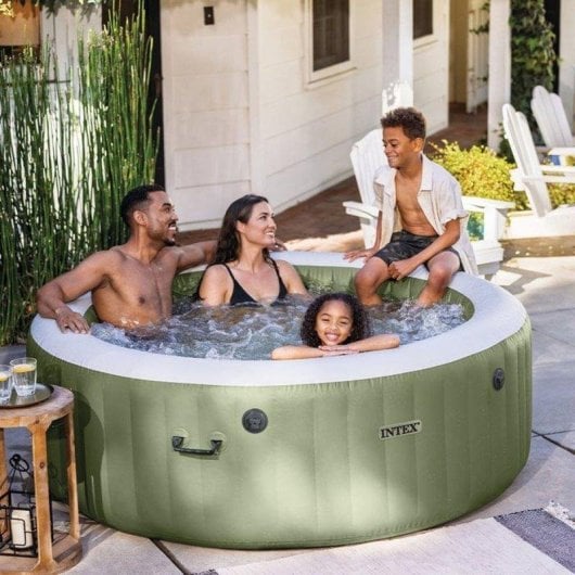 Spa gonflable Intex PureSpa Olive 1,96 m 4 pers. 120 jets Fibertech 2200 W