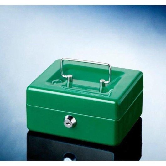 Cassaforte BURG-WÄCHTER Money 15 Verde per Contanti e Monete Acciaio Lucido
