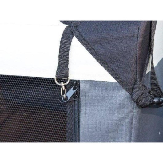 Caixa de transporte para cão Kerbl Journey dobrável 81x58x58 cm estrutura metálica