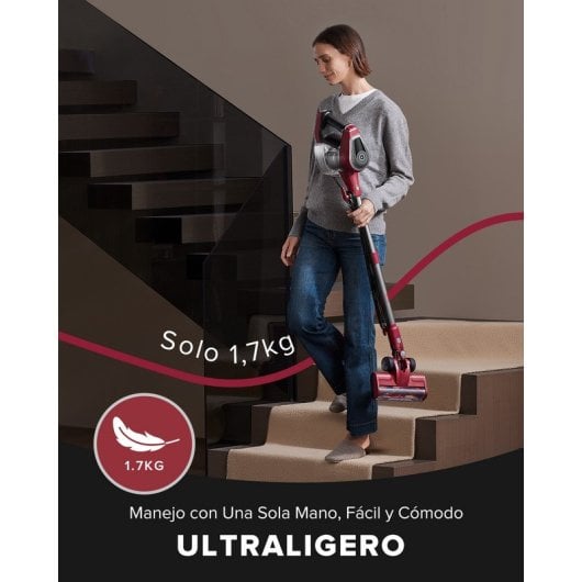 Aspirador com Fio Vactidy C8 600W 60KPa Depósito 1,5L Acessórios LED