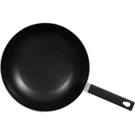Poêle Wok Livoo MEP156R 32 cm Antiadherente Induction Poignée Silicone Rouge