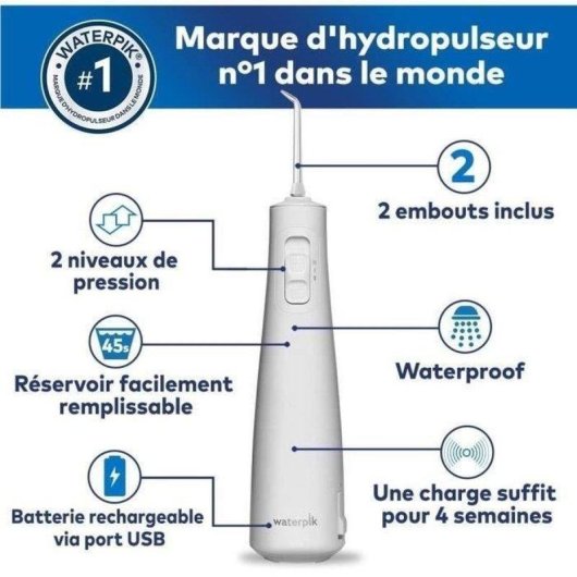 Mundduschen Waterpik Pulse PrecisionPulse Technologie 2 Druckstufen 2 Düsen
