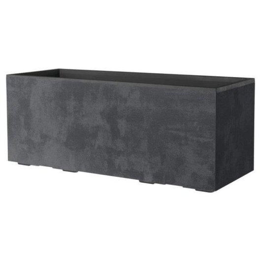 Jardinière Mûr Deroma Muret Millennium R 99x39 cm Anthracite 97L