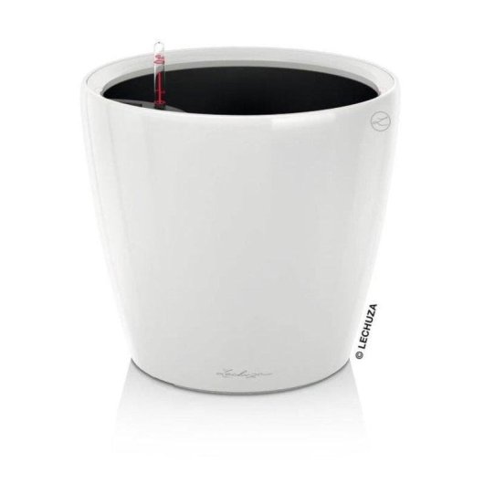 Vaso LECHUZA Classico Premium LS 50 Autorregável 40 L Branco Brilhante