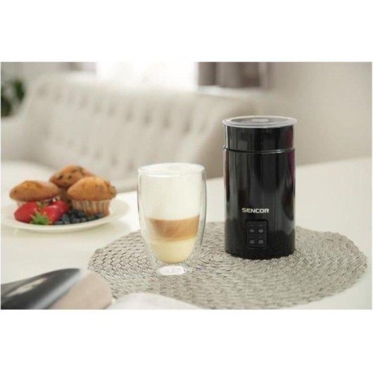 Batidor de leche Sencor SMF 2031BK 500 W Acero inoxidable 300 ml Doble Pared