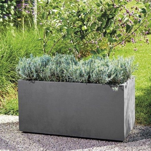 Jardinière Deroma Muret Millennium R Gris Antracite 78,5x39x39,1 cm 73 L
