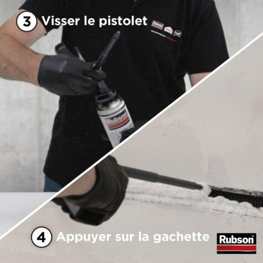 Pistola Espuma Expansiva Rubson Anti-goteo Dosificación Precisa Boquilla Recta
