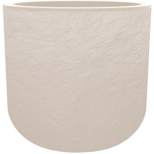 Blumenkasten EDA Volcania Up Rund Steinoptik Beige Ø40 cm 32,5 L Polypropylen Wasserreservoir