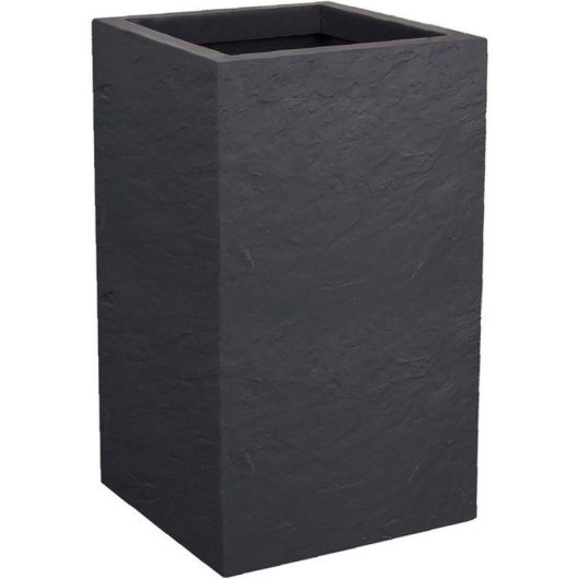Jardinière EDA Volcania Up 36 L Gris Anthracite 29,5x29,5x49,5 cm