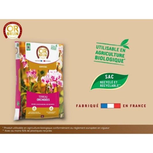 Sustrato para Orquídeas OR BRUN 6 L Biodegradable