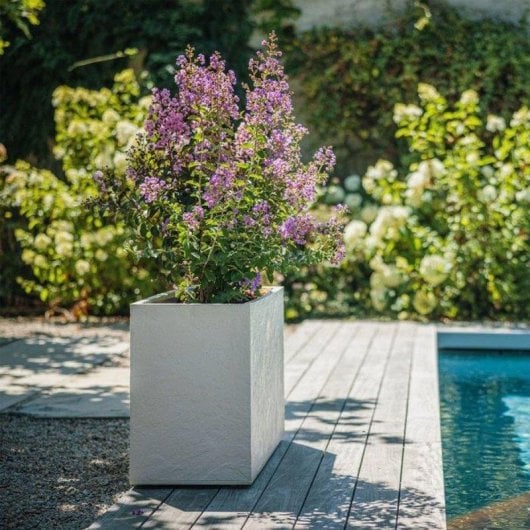 Jardinera murale EDA Volcania 116 L beige effet pierre 99,5x39,5x60 cm