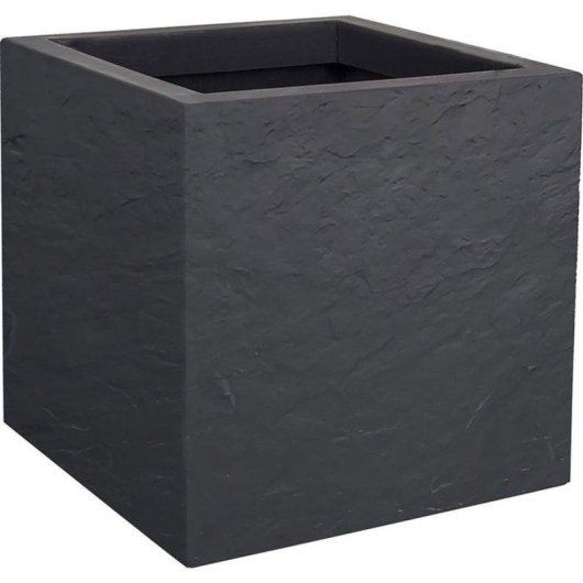 Vaso Quadrato EDA Volcania Up 21L Antracite 29,5cm