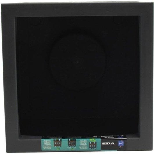 Vaso Quadrato EDA Volcania Up 21L Antracite 29,5cm