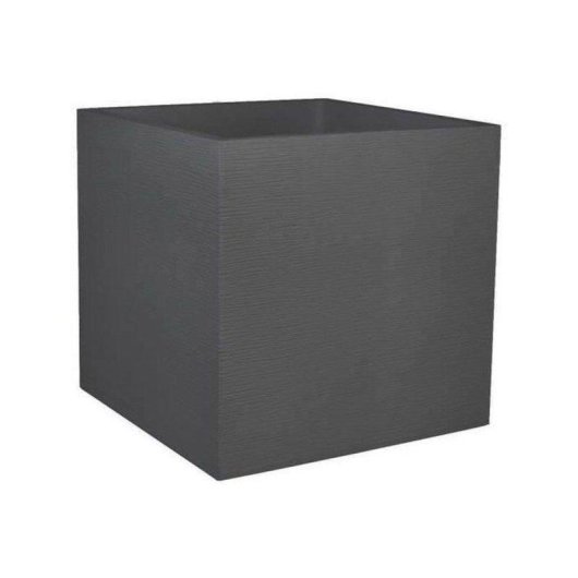 Bac à fleurs carré EDA Graphit 49,5 x 49,5 x 49,5 cm 57 L Gris Antracite