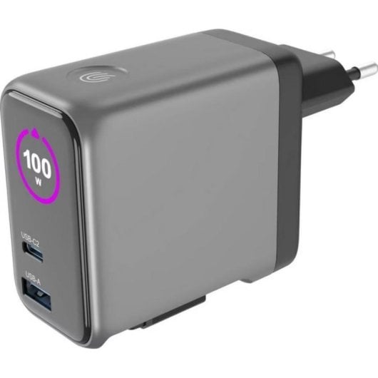 Cargateur USB Voltcraft UC-100W01 GaN 100W 3 Ports Affichage Color