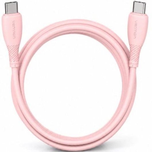 USB-C-Kabel Vention Schnellladen 60W 480Mbps 2m Rosa
