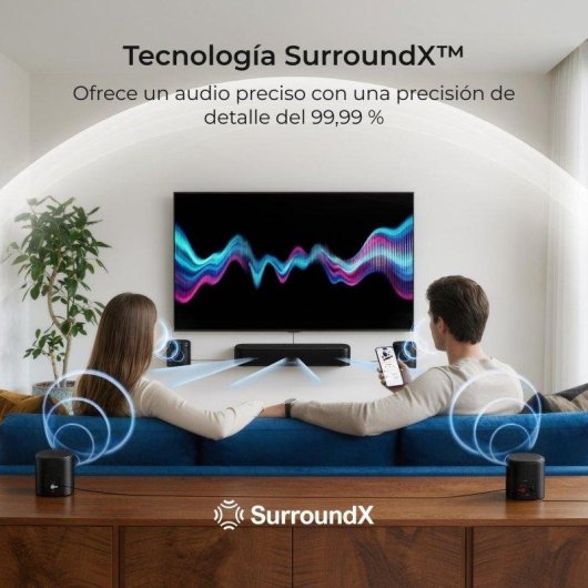 Barra de Sonido Ultimea Aura S5T 7.1 420W Bluetooth HDMI eARC Dolby Atmos