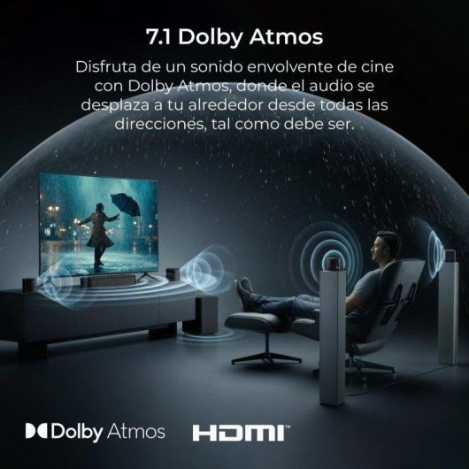 Barra de Sonido Ultimea Aura S5T 7.1 420W Bluetooth HDMI eARC Dolby Atmos
