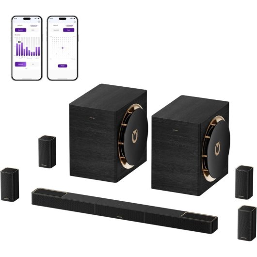 Ultimea Skywave X100 Dual Sistema de Sonido Surround Inalámbrico 9.2.6 Ajustado THX con Dolby Atmos