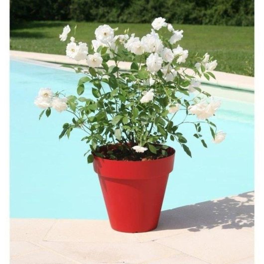 Macetero redondo Riviera Soleilla Granate 59 cm 85 L Polipropileno