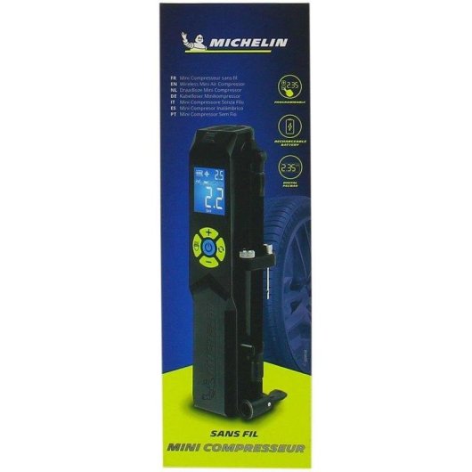 Compressor Michelin Mini 10 Bar Sem Fios Ecrã LCD Preto