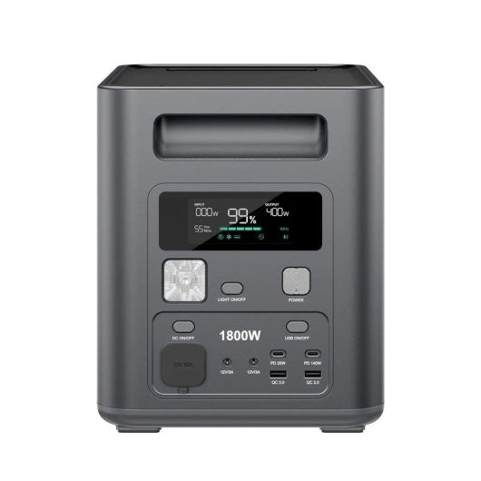 Estação de energia AFERIY Nomad1800 1024Wh 2 portas AC 3 USB Bateria LiFePO4
