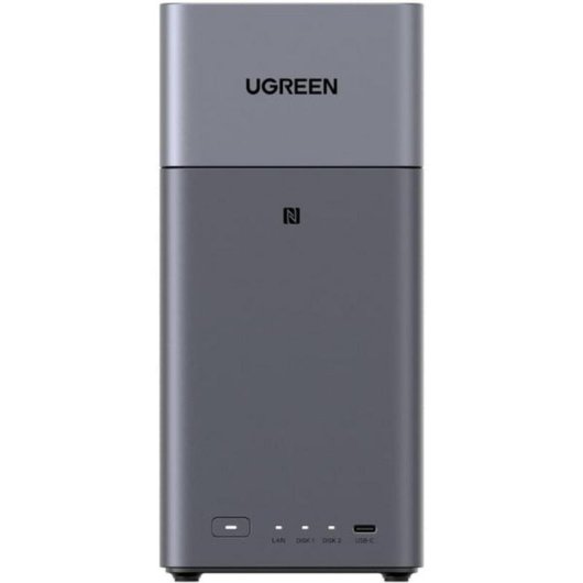NAS UGREEN 2 bahías 7,8TB 4GB RAM HDMI USB-C RAID 0/1 JBOD compacto