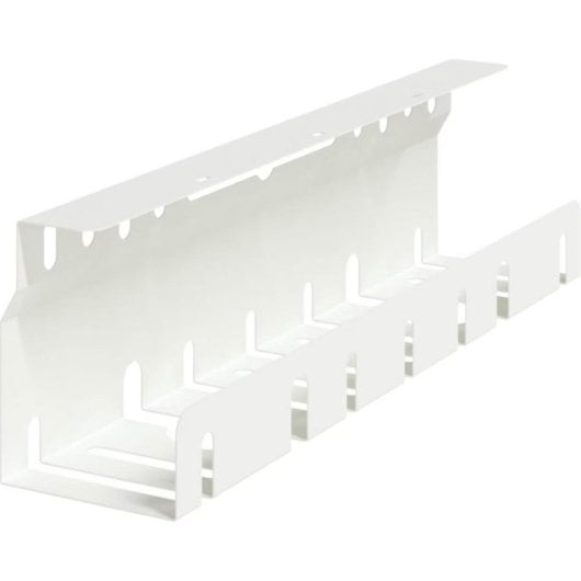 Bandeja de gestión de cables vidaXL acero blanco 43 x 9 x 11,5 cm