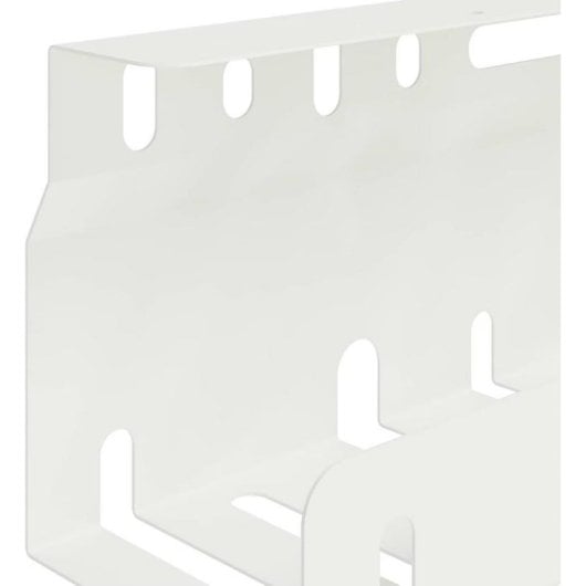 Bandeja de gestión de cables vidaXL acero blanco 43 x 9 x 11,5 cm