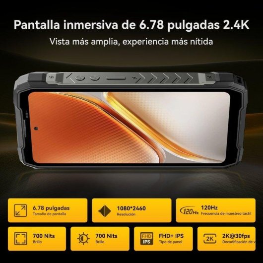 Blackview Rock 5 4G 12GB 256GB 6.78" Noir