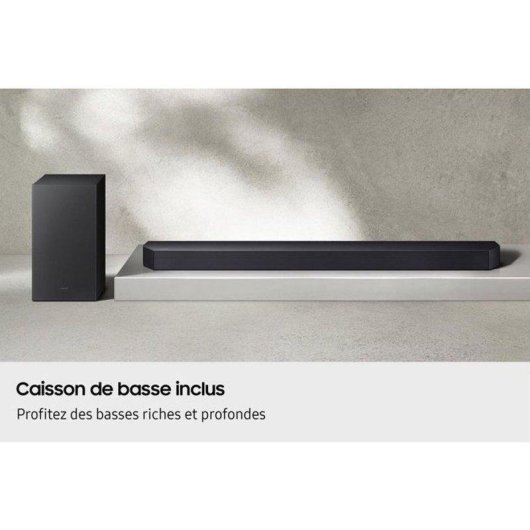 Barra de Sonido Samsung HW-Q600H/ZF 3.1.2 380W Bluetooth WiFi Dolby Atmos Negra
