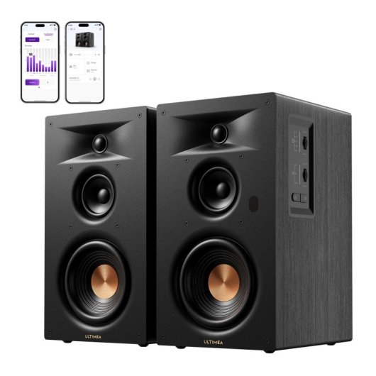 Aktive Lautsprecher Ultimea BS-3 3-Wege 70W RMS Bluetooth HDMI ARC Subwoofer