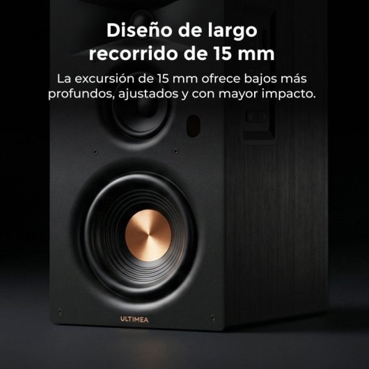 Aktive Lautsprecher Ultimea BS-3 3-Wege 70W RMS Bluetooth HDMI ARC Subwoofer