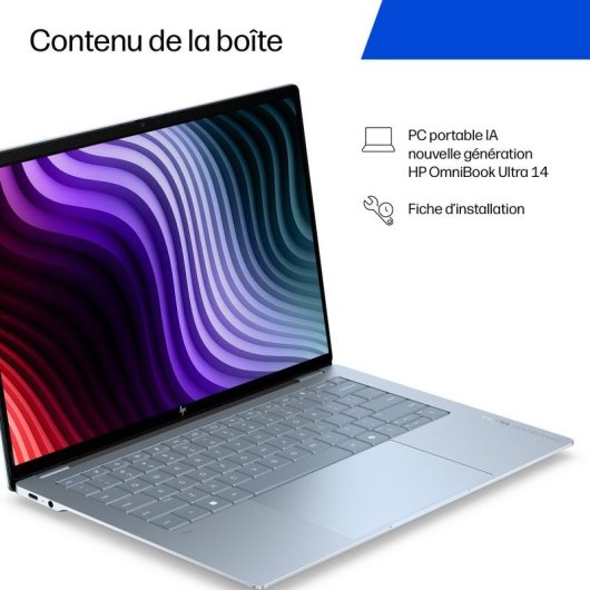 Ordinateur portable HP OmniBook Ultra 14-kg0004nf 14" Snapdragon X2 Elite 64GB 2TB SSD Adreno Windows 11 Home