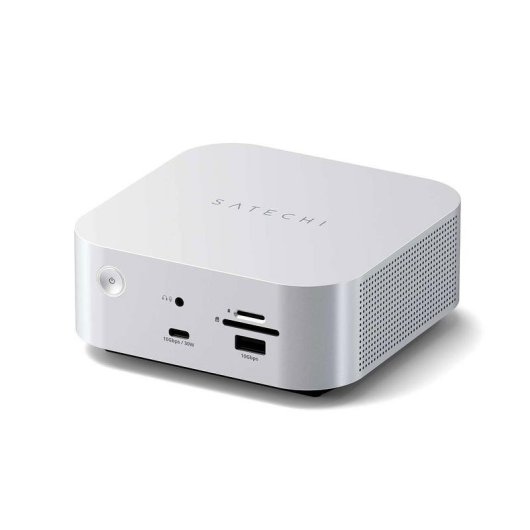 Estación de acoplamiento Satechi CubeDock Thunderbolt 5 SSD M.2 NVMe Plata