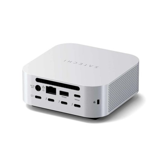 Estación de acoplamiento Satechi CubeDock Thunderbolt 5 SSD M.2 NVMe Plata