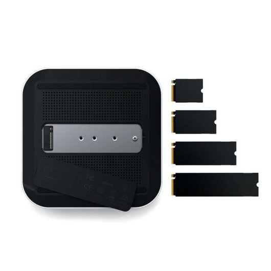 Estación de acoplamiento Satechi CubeDock Thunderbolt 5 SSD M.2 NVMe Plata