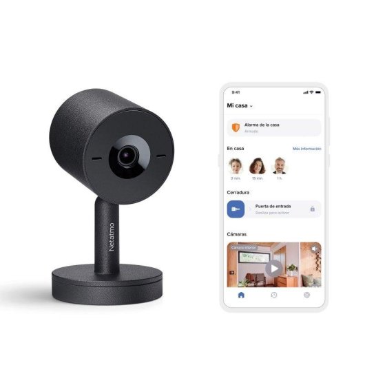 Cámara de seguridad interior Netatmo Advance Negra con detección de caras