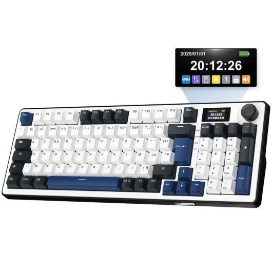 Clavier The G-Lab Keyz Elite 450 compact RGB avec écran LCD AZERTY français
