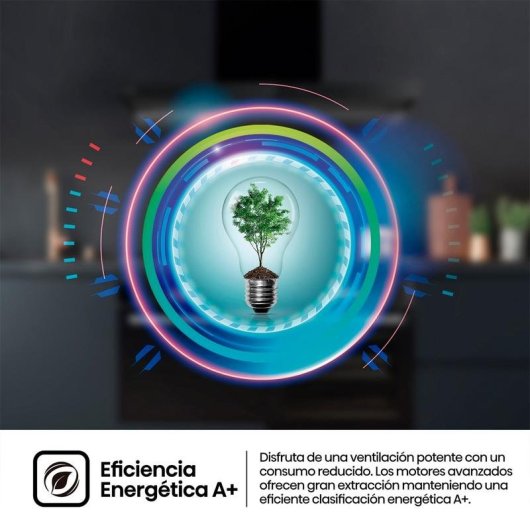 Campana extractora Hisense con motor inverter extracción 90cm y control táctil