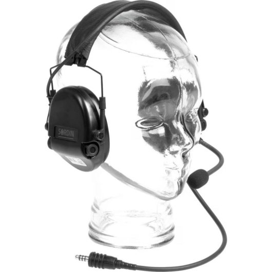 Cuffie Sordin Supreme cablate Over Ear chiuse per gaming Airsoft nere